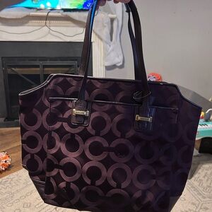 Coach Purple Tote Bag